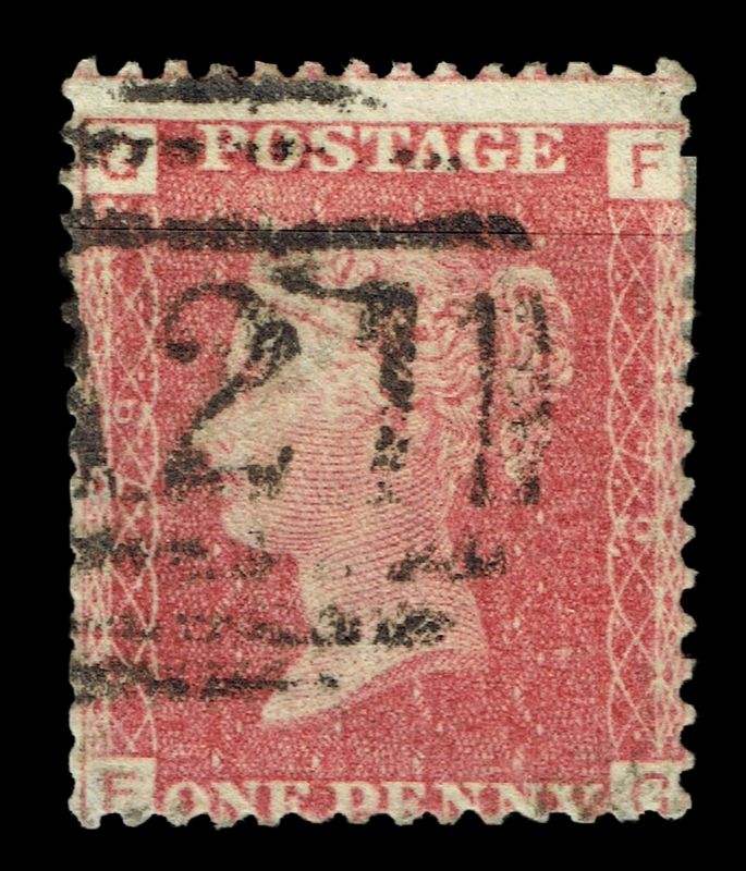 GB QUEEN VICTORIA 1855/64, 1d RED BROWN SG 43/44, Pl.79, GF-FG, Used