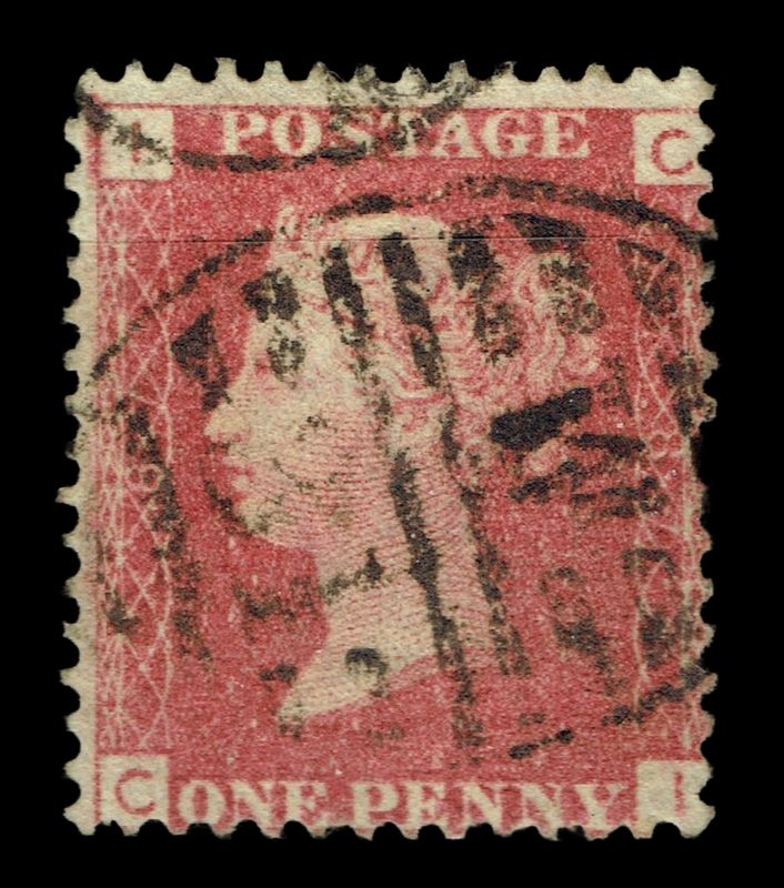 GB QUEEN VICTORIA 1855/64, 1d RED BROWN SG 43/44, Pl.87, CI-IC, Used