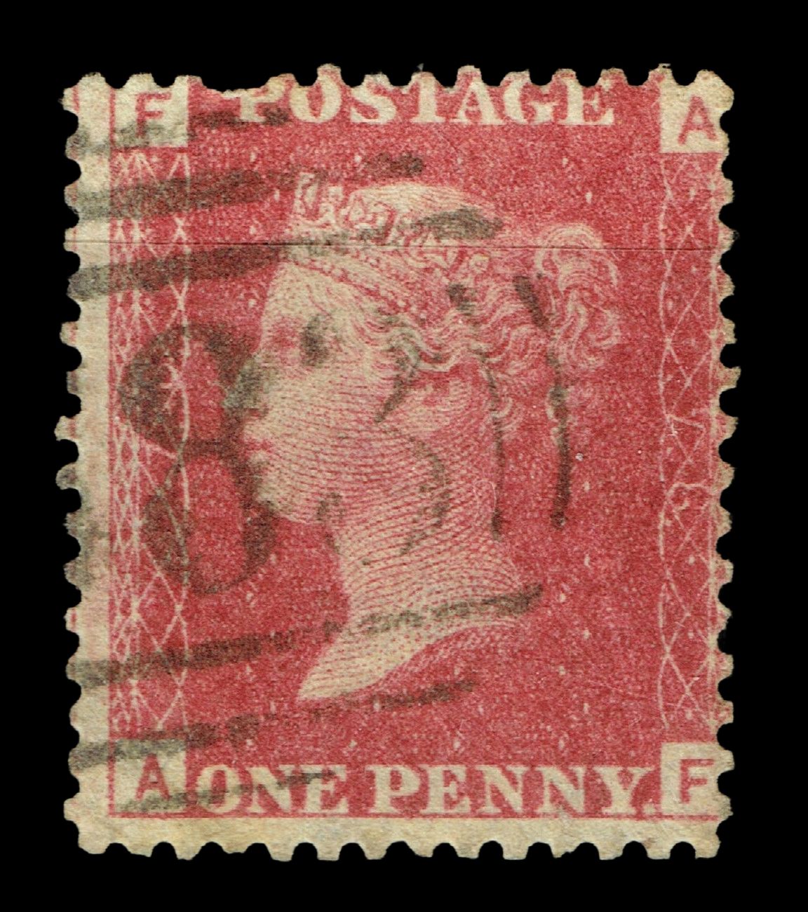 GB QUEEN VICTORIA 1855/64, 1d RED BROWN SG 43/44, Pl.78, FA-AF, Used GB QUEEN VICTORIA 1855/64, 1d RED BROWN SG 43/44, Pl.78, FA-AF, Used