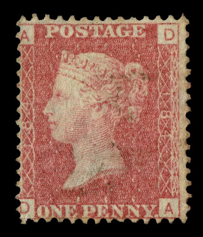 GB QUEEN VICTORIA 1855/64, 1d RED BROWN SG 43/44, Pl.184, AD-DA, MNH