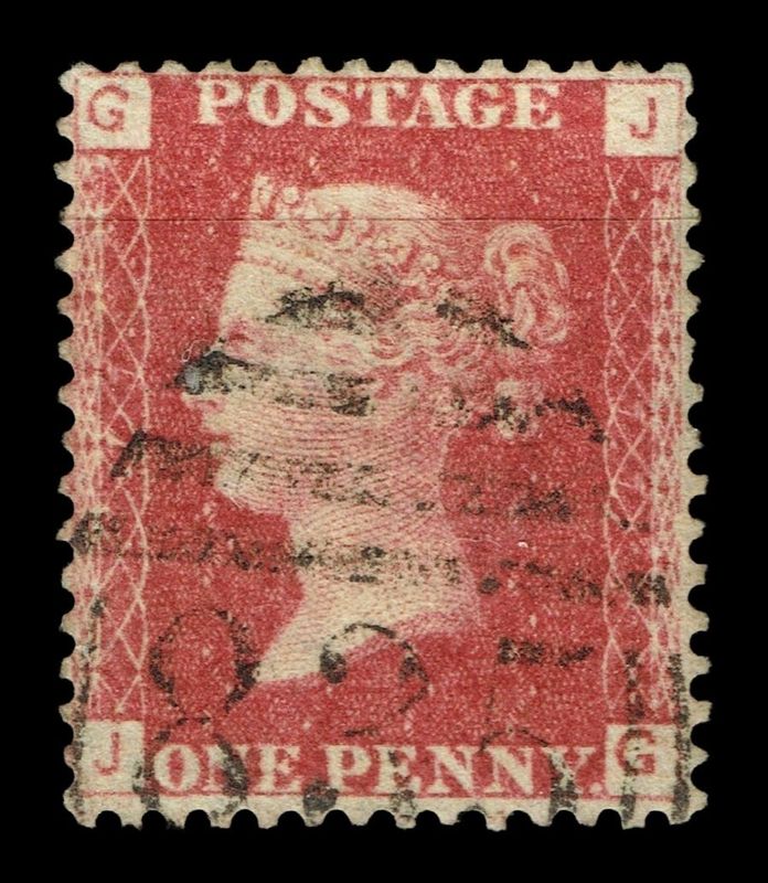 GB QUEEN VICTORIA 1855/64, 1d RED BROWN SG 43/44, Pl.77, GJ-JG, Used