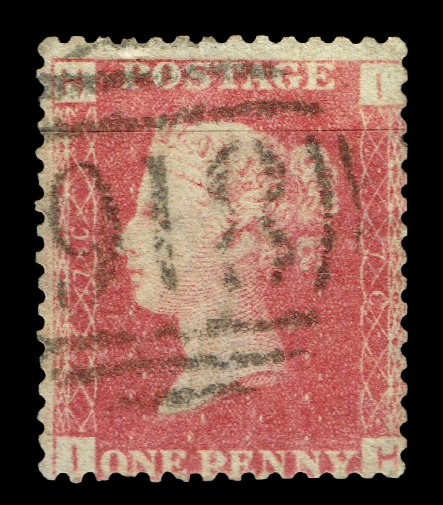 GB QUEEN VICTORIA 1855/64, 1d RED BROWN SG 43/44, Pl.76, HI-IH, Used