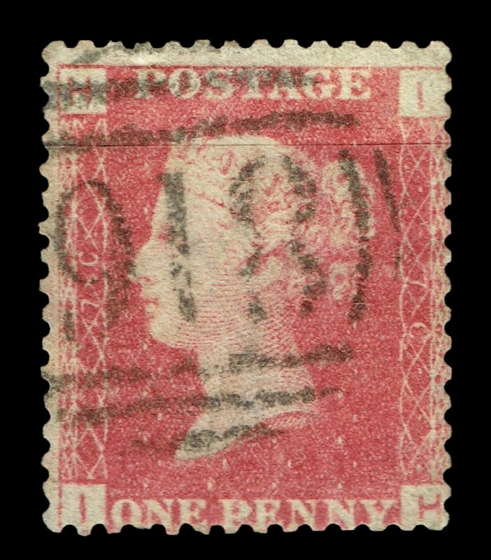 GB QUEEN VICTORIA 1855/64, 1d RED BROWN SG 43/44, Pl.76, HI-IH, Used