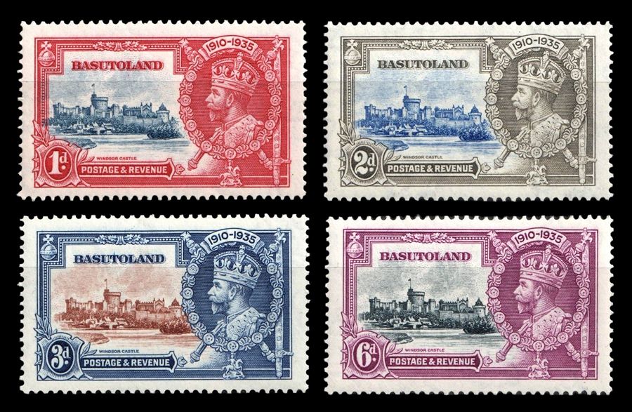 BASUTOLAND 1935, SILVER JUBILEE Complete Set SG 11-14, MNH BASUTOLAND 1935, SILVER JUBILEE Complete Set SG 11-14, MNH