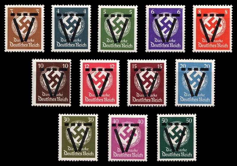 1945 WÜRTTENBERG (Saulgau), GERMANY, Local Post Unofficial Issue, Complete Set Mi.XIII-XXIV, MNH, CERTIFIED