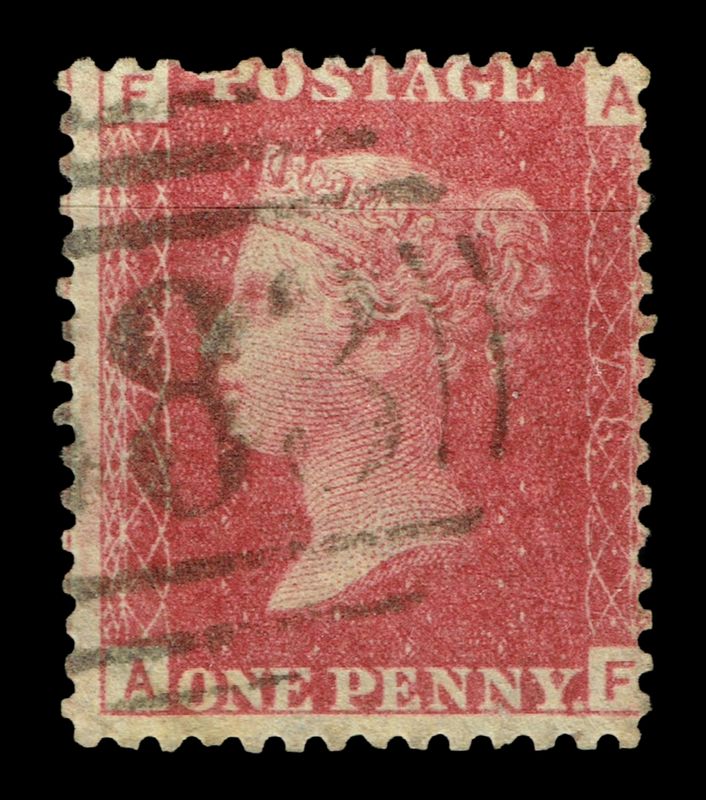GB QUEEN VICTORIA 1855/64, 1d RED BROWN SG 43/44, Pl.87, AF-FA, Used