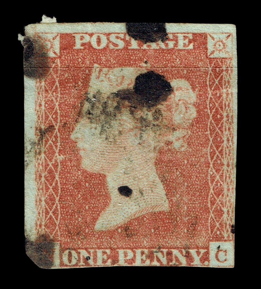 GB QUEEN VITORIA 1841, 1d RED-BROWN, Sg.8, Pl.28, N-C, 4MARGINS, Used