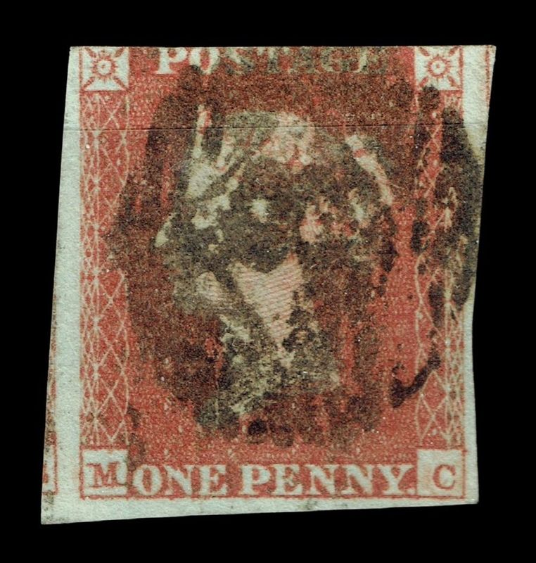 GB QUEEN VITORIA 1841, 1d RED-BROWN, Sg.8, Pl.40, M-C, M-VARIETY, Used