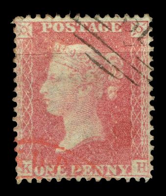 GB QUEEN VITORIA 1841, 1d RED-BROWN, Sg.42, Pl.50, K-H, Used GB QUEEN VITORIA 1841, 1d RED-BROWN, Sg.42, Pl.50, K-H, Used