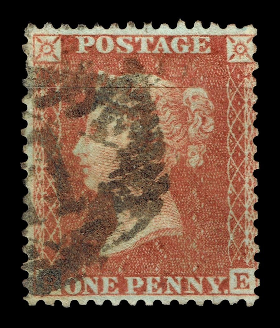GB QUEEN VITORIA 1841, 1d RED-BROWN, Sg.40, Pl.27, R-E, Used GB QUEEN VITORIA 1841, 1d RED-BROWN, Sg.40, Pl.27, R-E, Used