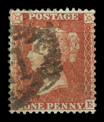 GB QUEEN VITORIA 1841, 1d RED-BROWN, Sg.40, Pl.27, R-E, Used GB QUEEN VITORIA 1841, 1d RED-BROWN, Sg.40, Pl.27, R-E, Used