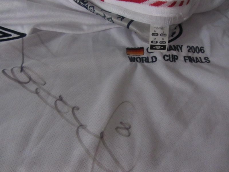 FRANK LAMPARD Signed ENGLAND SHIRT WORLD CUP FINAL 2006 GERMANY