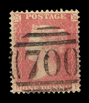 GB QUEEN VICTORIA 1855/64, 1d RED BROWN SG 38, Plate 33, H-F, Fine Used