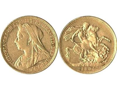 GB QUEEN VICTORIA 1895 FULL SOVEREIGN COIN GB QUEEN VICTORIA 1895 FULL SOVEREIGN COIN