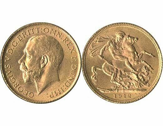 GB KING GEORGE V 1912 FULL SOVEREIGN COIN GB KING GEORGE V 1912 FULL SOVEREIGN COIN