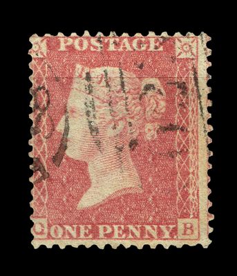 GB QUEEN VICTORIA 1855/64, 1d RED BROWN SG 38, Plate 41, Q-E, Used