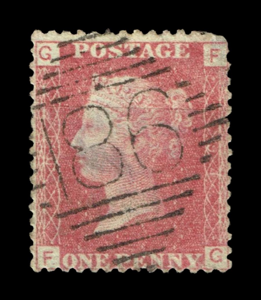 GB QUEEN VICTORIA 1855/64, 1d RED BROWN SG 43/44, Plate 94 FG-GF, Used