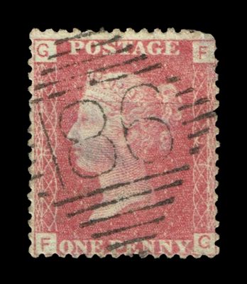 GB QUEEN VICTORIA 1855/64, 1d RED BROWN SG 43/44, Plate 94 FG-GF, Used