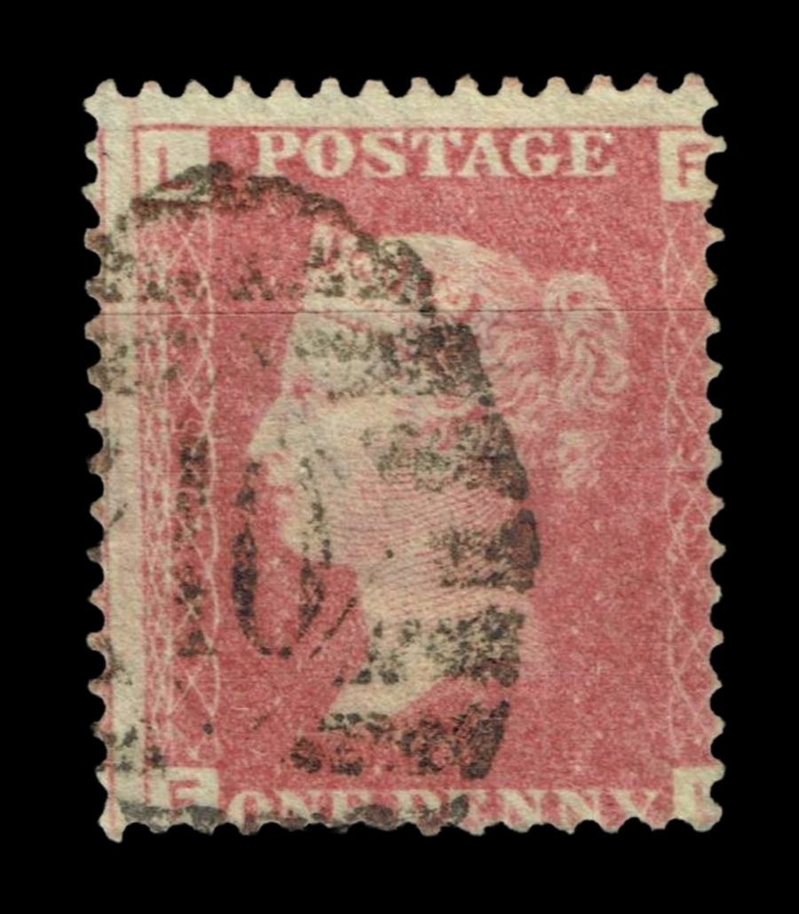 GB QUEEN VICTORIA 1855/64, 1d RED BROWN SG 43/44, Plate 95, FL-LF, Used GB QUEEN VICTORIA 1855/64, 1d RED BROWN SG 43/44, Plate 95, FL-LF, Used