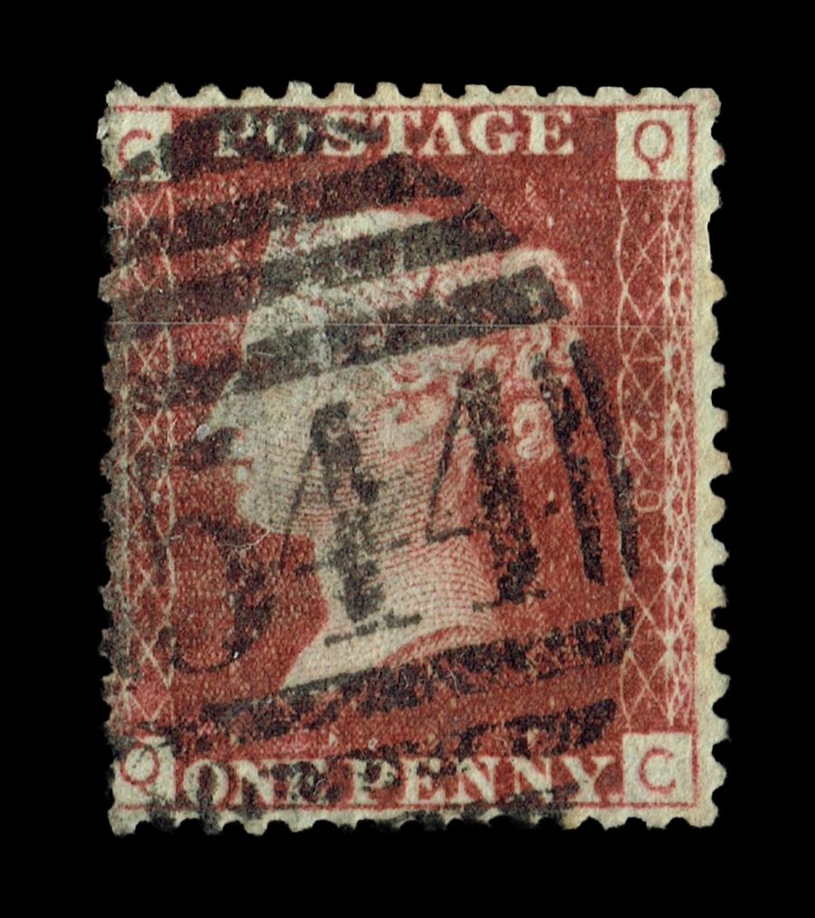 GB Queen Victoria 1855/64, 1d Red-Brown SG 43/44, Plate 120, QC-CQ, Used