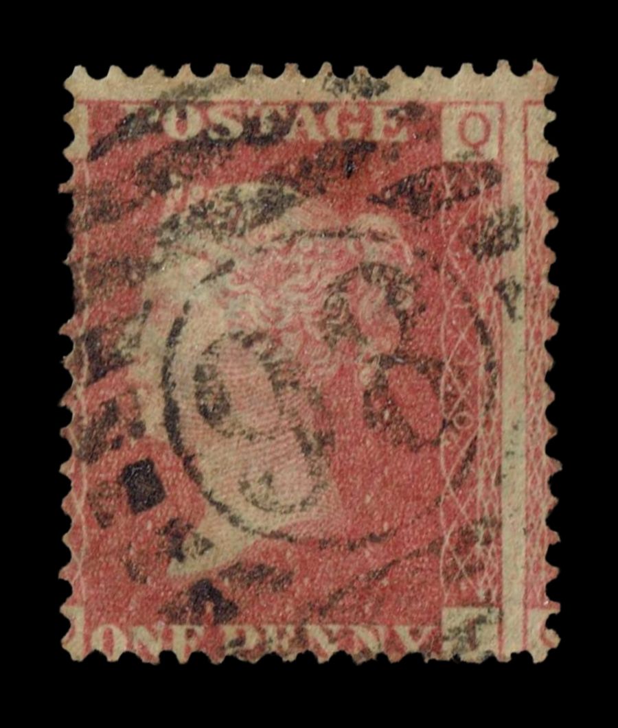 GB Queen Victoria 1864, 1d Red-Brown, SG43 Plate 140, QI-IQ, Used GB Queen Victoria 1864, 1d Red-Brown, SG43 Plate 140, QI-IQ, Used