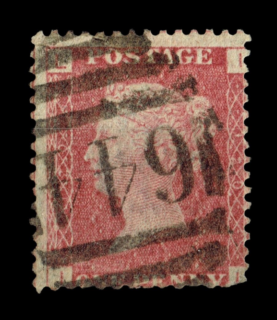 GB Queen Victoria 1855/64, 1d Red-Brown SG 43/44, Plate 120, LI-IL, Used