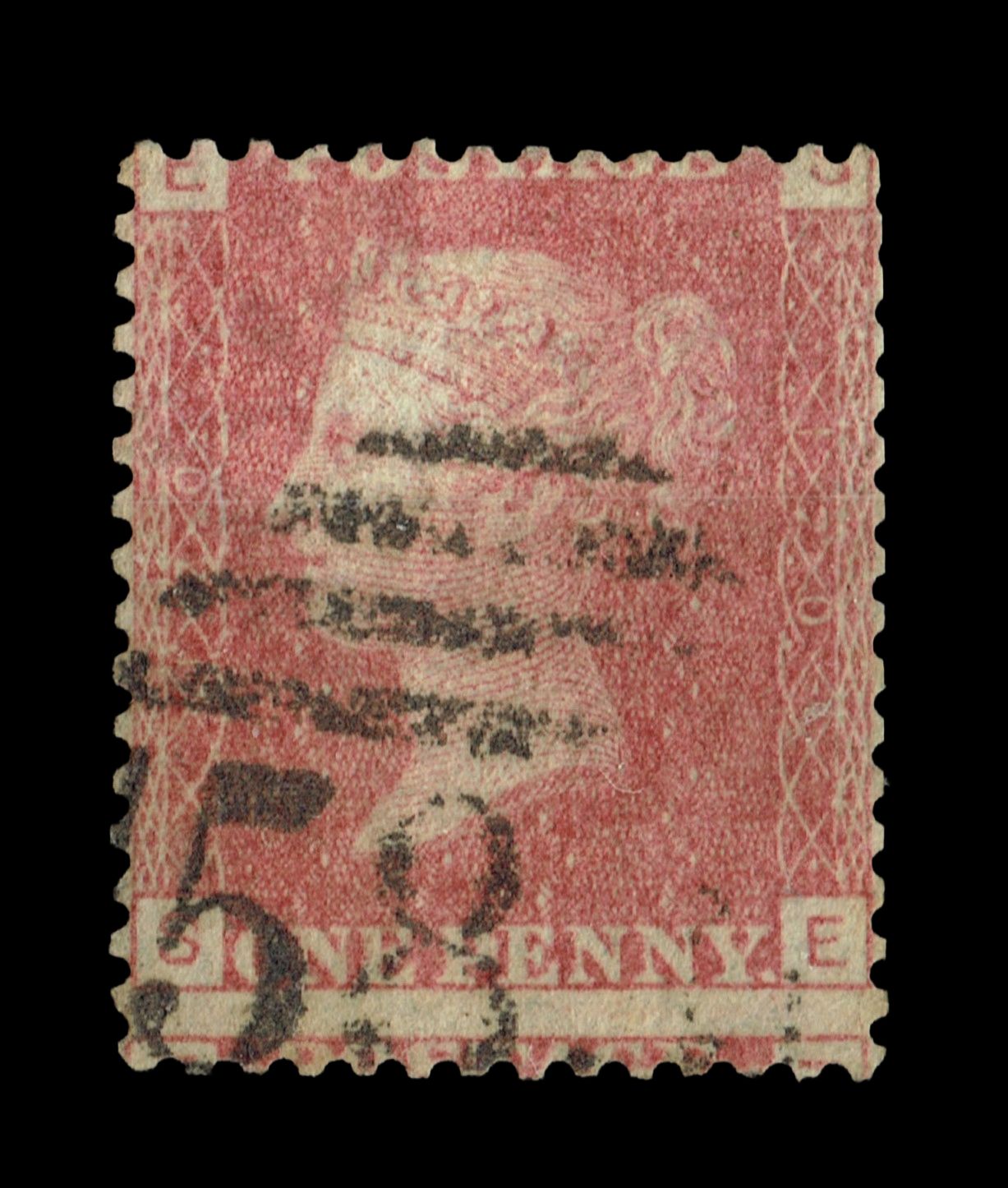 GB Queen Victoria 1855/64, 1d Red-Brown SG 43/44, Plate 170, SE-ES, Used