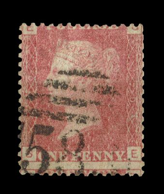 GB Queen Victoria 1855/64, 1d Red-Brown SG 43/44, Plate 170, SE-ES, Used GB Queen Victoria 1855/64, 1d Red-Brown SG 43/44, Plate 170, SE-ES, Used