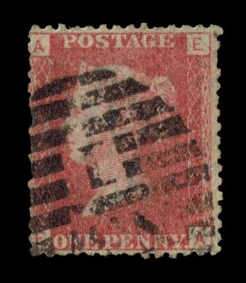GB Queen Victoria 1864, 1d Red-Brown, SG 43, Plate 190, EA-AE, Used
