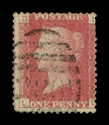 GB QUEEN VICTORIA 1855/64, 1d RED BROWN SG 43/44, Plate 94, LD-DL, Used