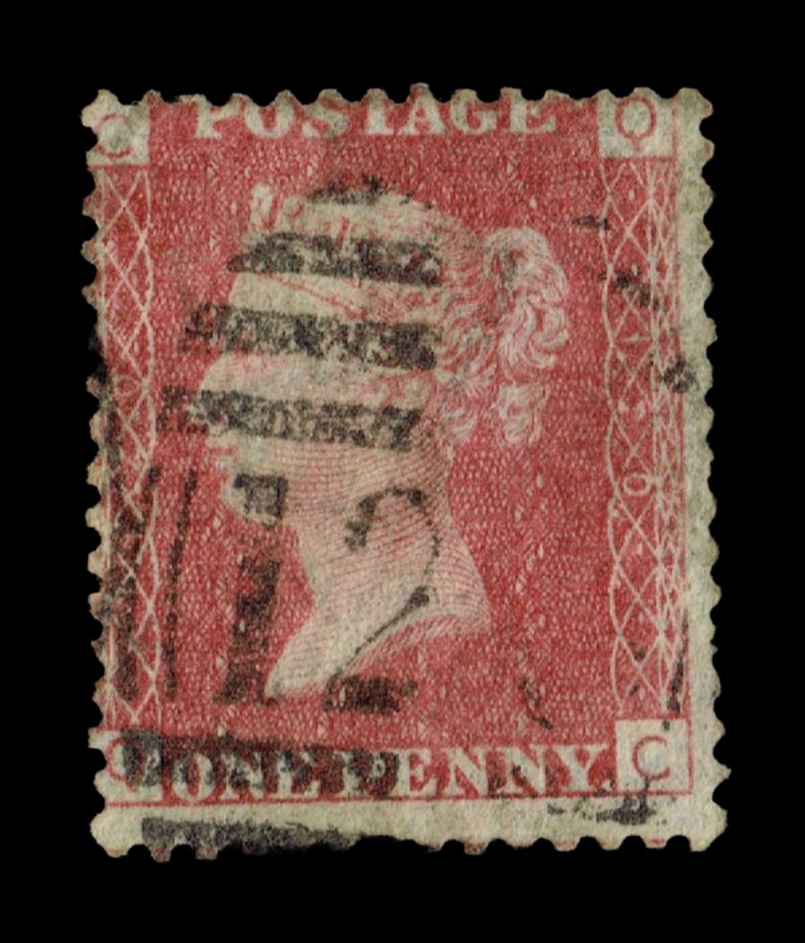 GB Queen Victoria 1855/64, 1d Red-Brown SG 43/44, Plate 120, QC-CQ, Used GB Queen Victoria 1855/64, 1d Red-Brown SG 43/44, Plate 120, QC-CQ, Used