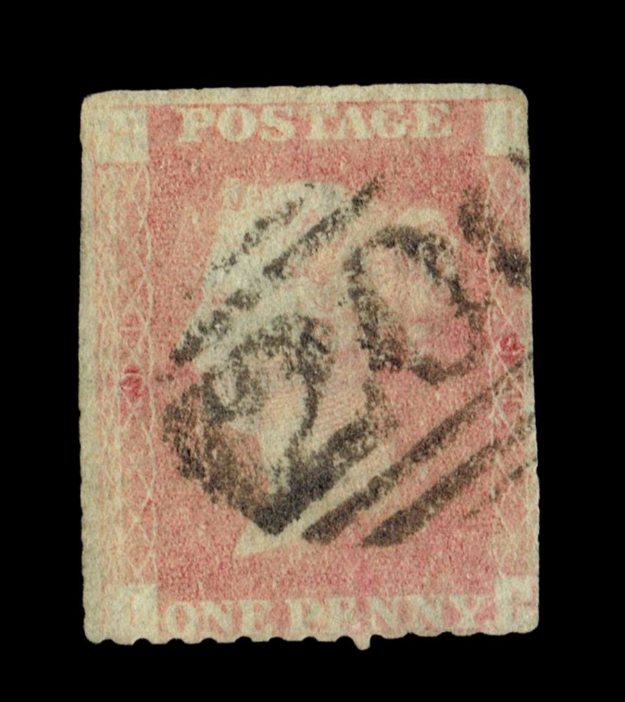 GB Queen Victoria 1864, 1d Red-Brown, SG 43, Plate 161, IH-HI, Used