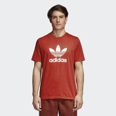Adidas OriginalS Trefoil T-shirt Logo Rosso Unisex Art.CX1895
