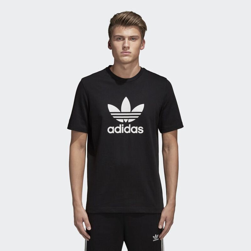 Adidas OriginalS Trefoil T-shirt Logo  Nero Unisex Art.CW0709