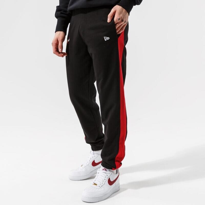 Pantalone Tuta Chicago Bulls Nero New Era NBA Uomo Felpa garzata 100% cotone art. 12827207