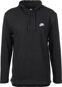 Felpa Nike Sportswera Hoodie nero con cappuccio logo bianco uomo art. 807249 010