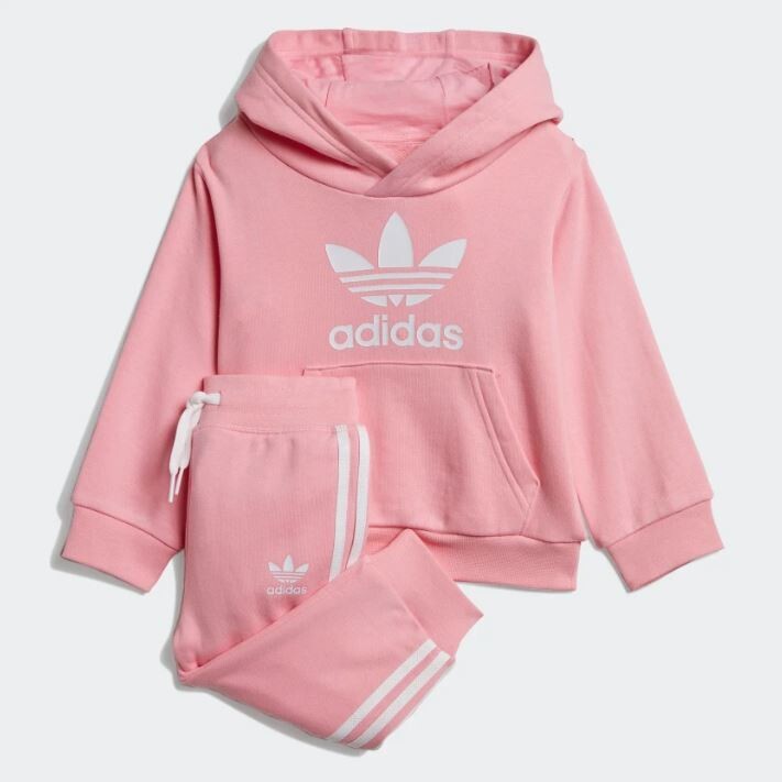 Tuta Adidas Nero Trefoil Hoodie Rosa Art. DV2810