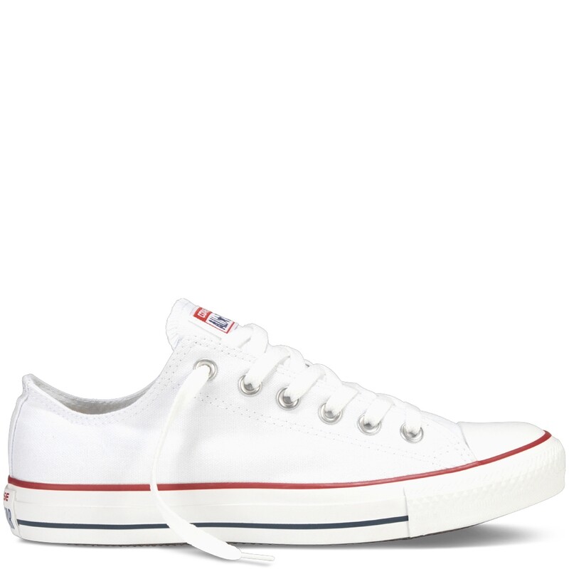 Converse bianca bassa tela All Star Classic Sneakers Optical White Art. M7652C Converse bianca bassa tela All Star Classic Sneakers Optical White Art. M7652C
