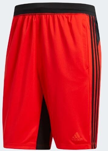 Pantaloncino Adidas Rosso da allenamento tessuto antiumidit. art. DU1604