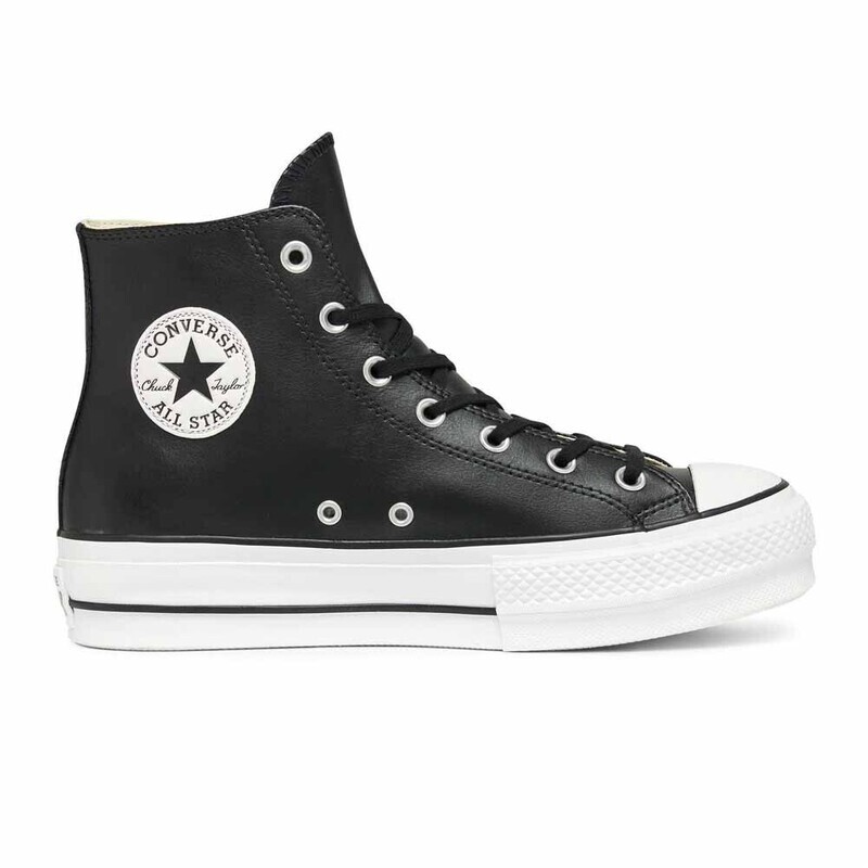 Converse All Star Platform Lift Nero Pelle Art. 561675C