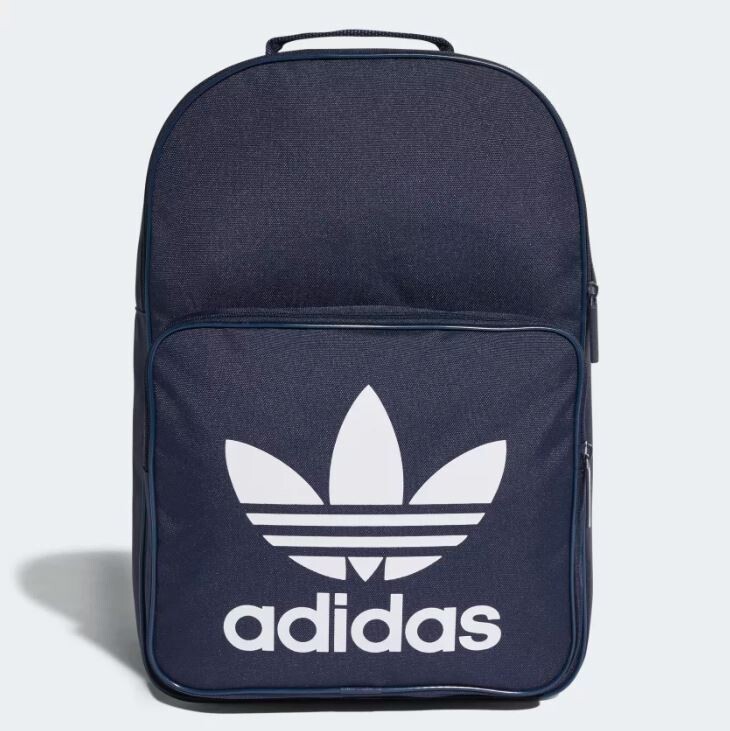 Zaino Trefoil Navy Big Logo Bianco Art. DJ2171