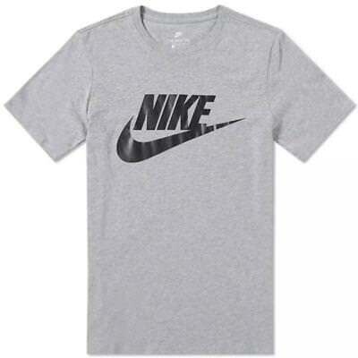 Maglietta Nike Futura Icon grigio logo nero t-shirt uomo art. 696707 064