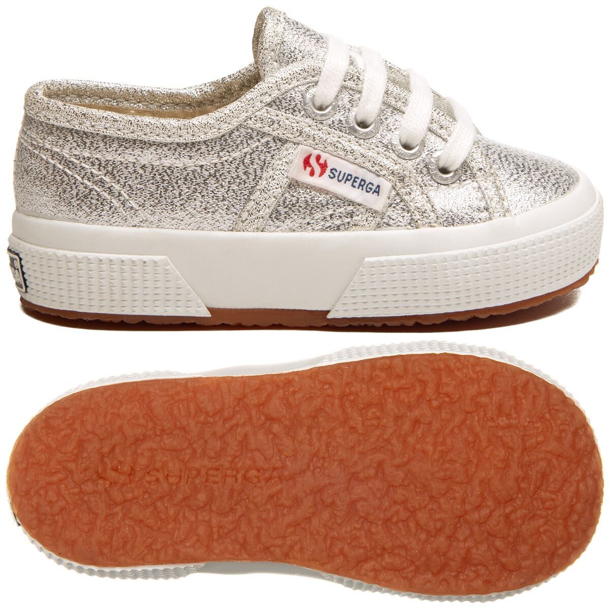 Superga Bambini Argento 2750 Laminato LameJ art. S002J20 031