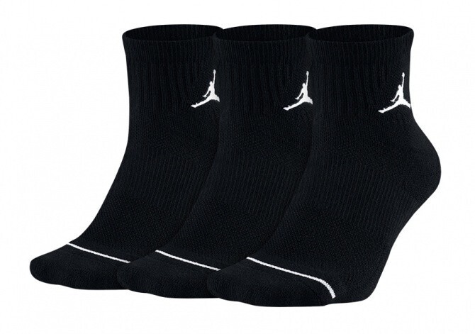 Calze Jordan nero Crew Up logo Jumpman art. SX5544 010