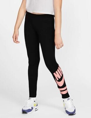 Leggins Nike con grafica nero rosa Sportswear ragazza art. 939447 013