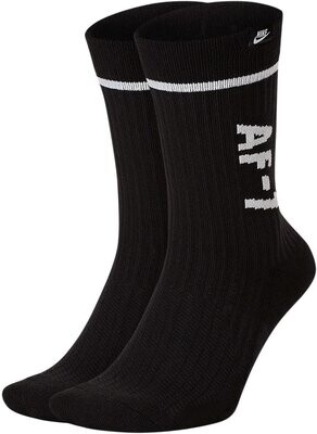 Calze Nike nero Sneaker Sox AF-1 2 paia art. SK0136 010 Calze Nike nero Sneaker Sox AF-1 2 paia art. SK0136 010