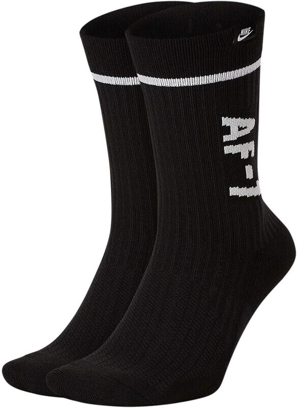 Calze Nike nero Sneaker Sox AF-1 2 paia art. SK0136 010