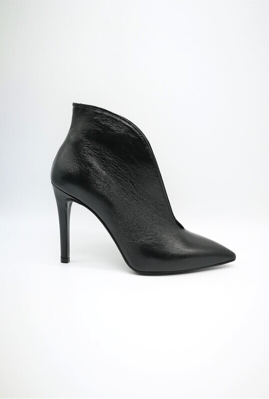 Décolleté Colbaffo con scollo alto nero tacco 10 cm art. 901NER