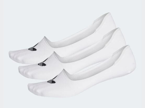 Calzini Adidas Fantasmini Low Cut bianco no show tre paia art. CV5941