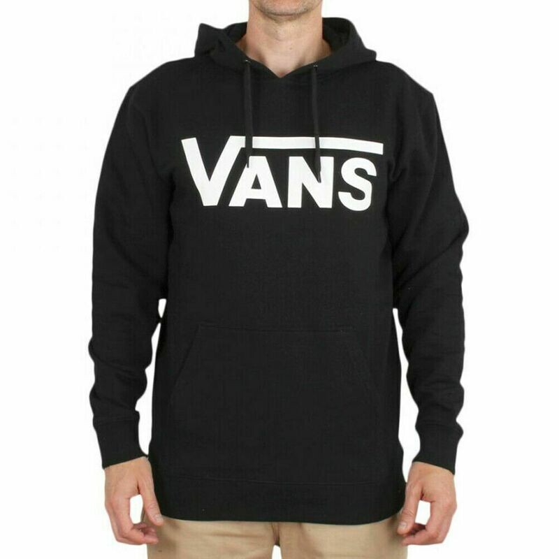 Felpa Vans nero con cappuccio abbigliamento uomo art. VN0A456BY281